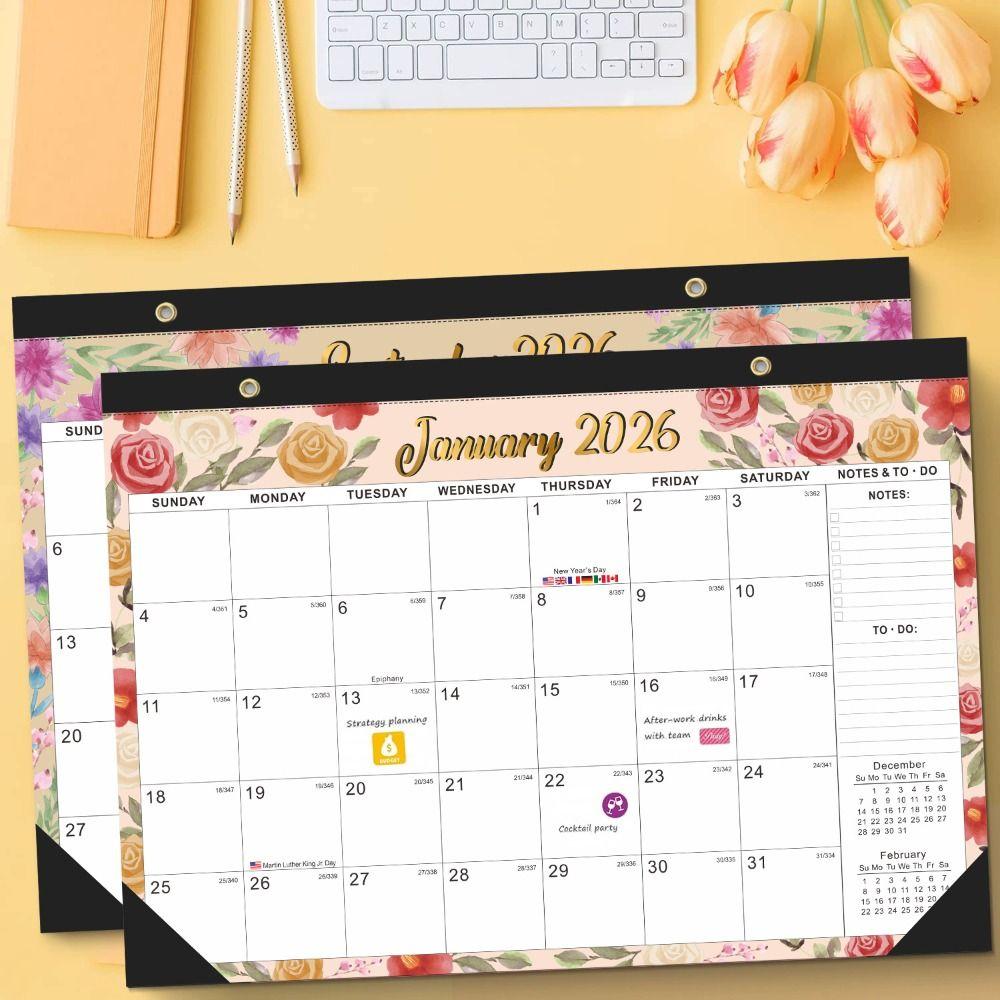 Daily Planning Monthly Calendar Large Format Time Agenda Planner Hangable Calendar  Home Decoration