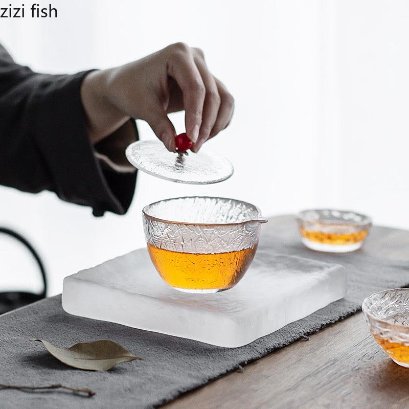 Tavă simplă din sticlă, creativă, mată, ceainic, covor, fructe uscate, tavă de depozitare pentru tort, desert, tavă, set de ceai de uz casnic, accesorii