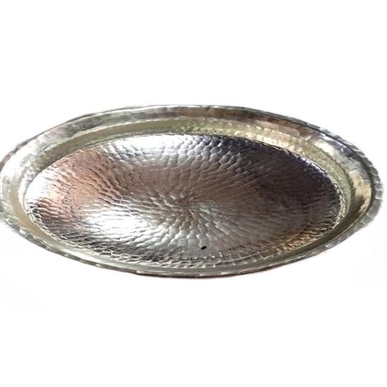 Pure Copper Lagan Handi Chaffing Dish Pan with Tin Lining, Cookware and Serve Ware, 4 Litres, Copper Gauge Lagan for Cooking Copper Biryani Handi