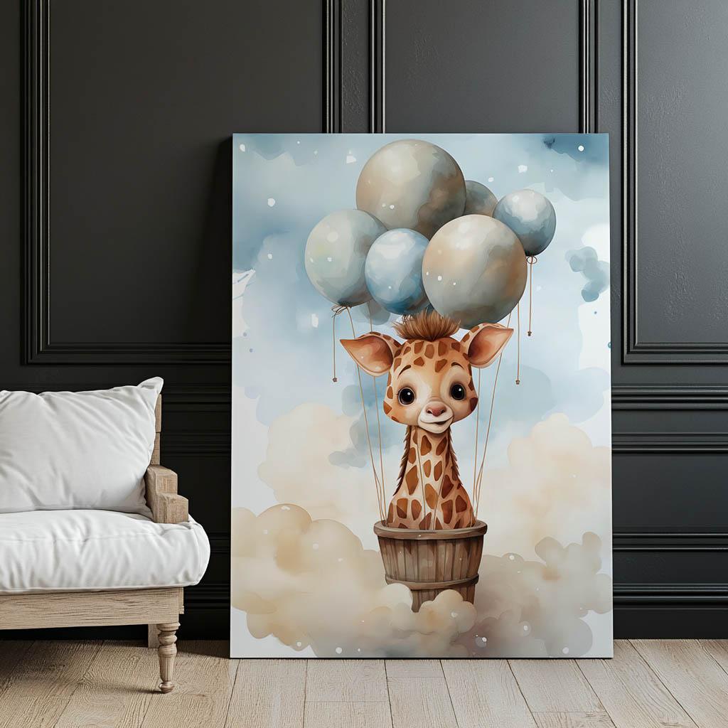 Balloon Dreamland Balloon Dreamland, 30X40 Cm, White Wooden Frame, 230 Gsm Matte Paper