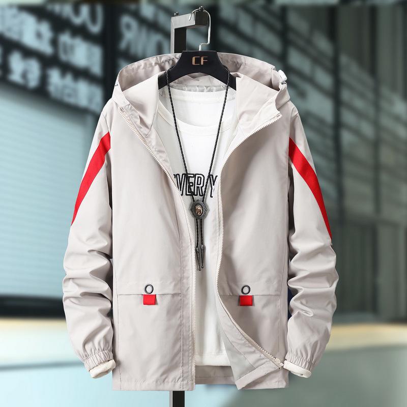 Men's Korean Style Breathable Hooded Jacket - Trendy Spring/Autumn Casual Workwear