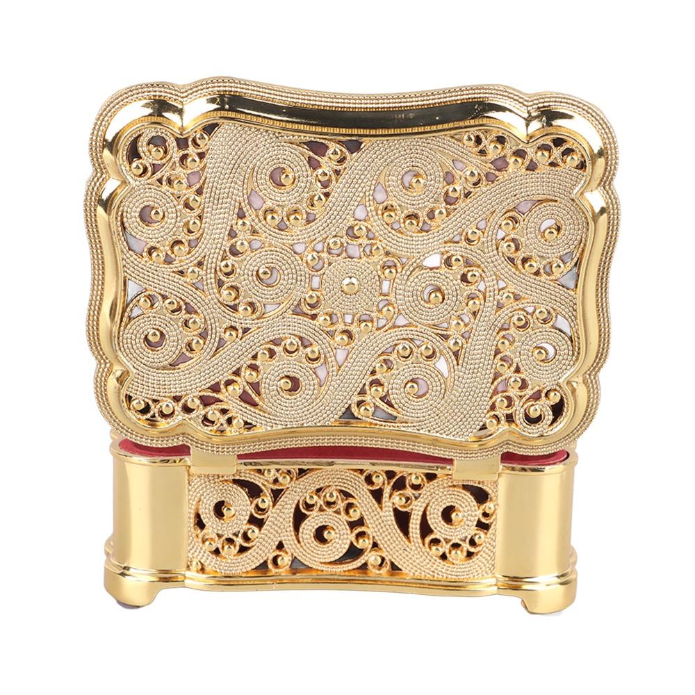 Alloy Small Treasure Chest Gold Trinket Organizer Decorative Boxes Metal Jewelry Box Home Storage