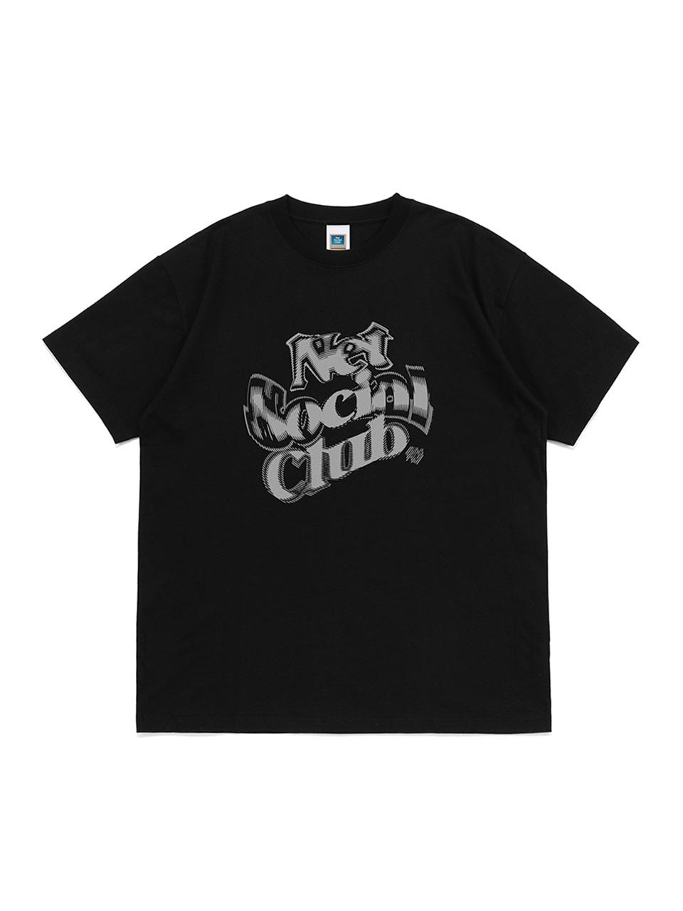Net Social Club Blurry Logo Tee (Black) Black/S