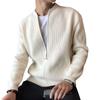 Mens Oversized Knit Cardigan Sweater Jacket Warm Loose Fit Casual Winter Wear