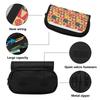 Pencil Bag Spacious Storage Metal Zipper 300D Polyester with Two Layers for Pens Stationery and Small Accessories for Students