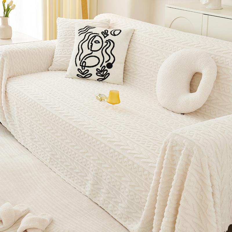 

Подушка для дивана, зимняя плюшевая противоскользящая подушка для сиденья, зимняя версия, утолщенная и простая новая подушка для сиденья, тканевый чехол для дивана, универсальный 180*130cm