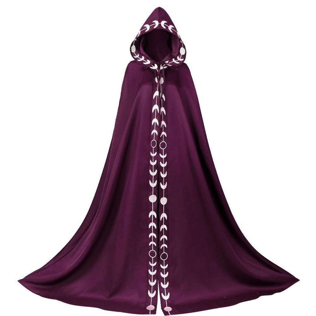 Fancy Dresses Party Wizard Witch Mantle Magician Outfit Cloak Halloween Women Men Cape Vampires Robe Cosplays Costumes