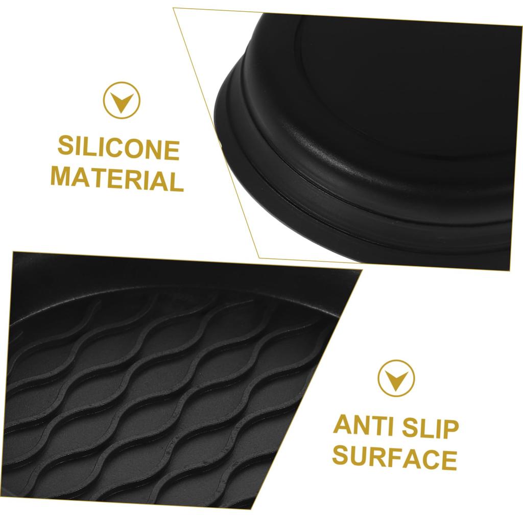 HEALEEP Silicone Drink Car Cup Holder Suitable for Home and Car 4-Pack Coasters, Heat-Insulated, Non-Slip, Reusable, Multi-Purpose Placemats, Use.