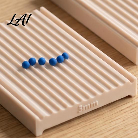 Polymer Clay Sculpting Tool Ball Maker Tool Strip Roller 2mm 2.5mm 3mm Non Stick Crafting Sphere Shaper Roller for Perfect Round Beads Nails