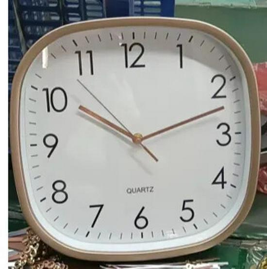 Luminous 12-Inch Silent Wall Clock with Rounded Corners for Living Room