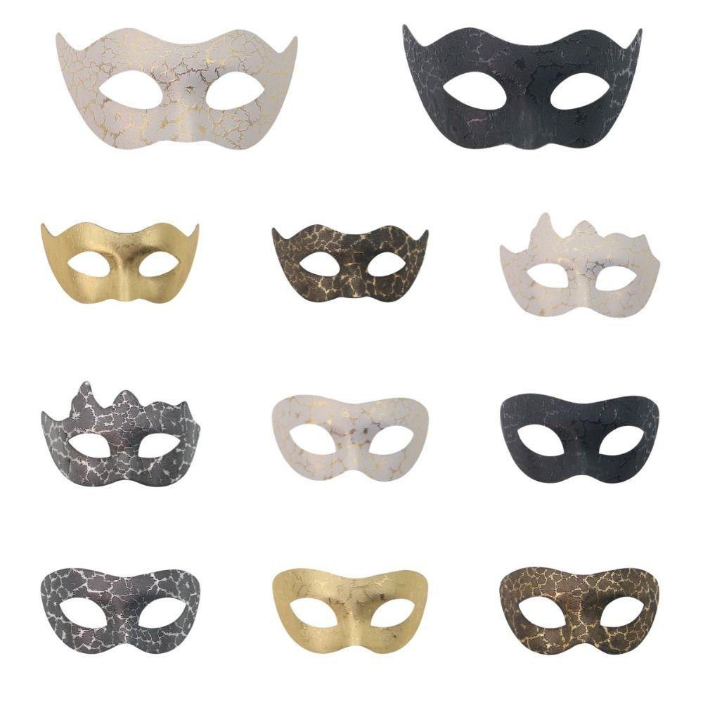 Plastic Jazz Mask Reusable Half Face Mask Retro Halloween Masks Christmas