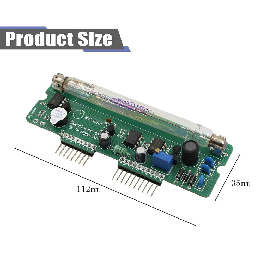 For Flipper Zero Multiboard Expansion Board Geiger Counter Module Kit Assembled Radiation System DIY Miller Tube