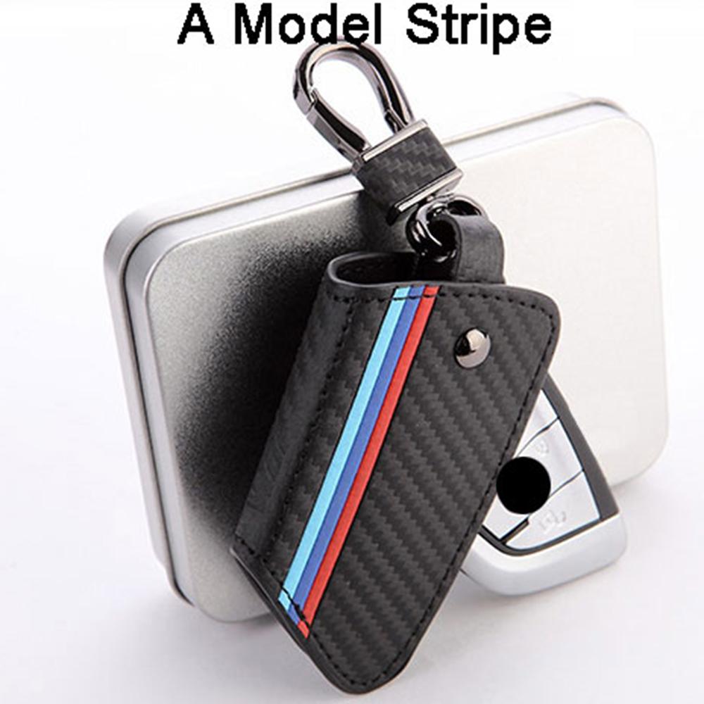 

Leather Car Key Case holder For BMW E90 E60 E70 E87 1 3 5 6 Series M3 M5 X1 X5 X6 Z4 Keychain Holder Protector Cover Bag Auto