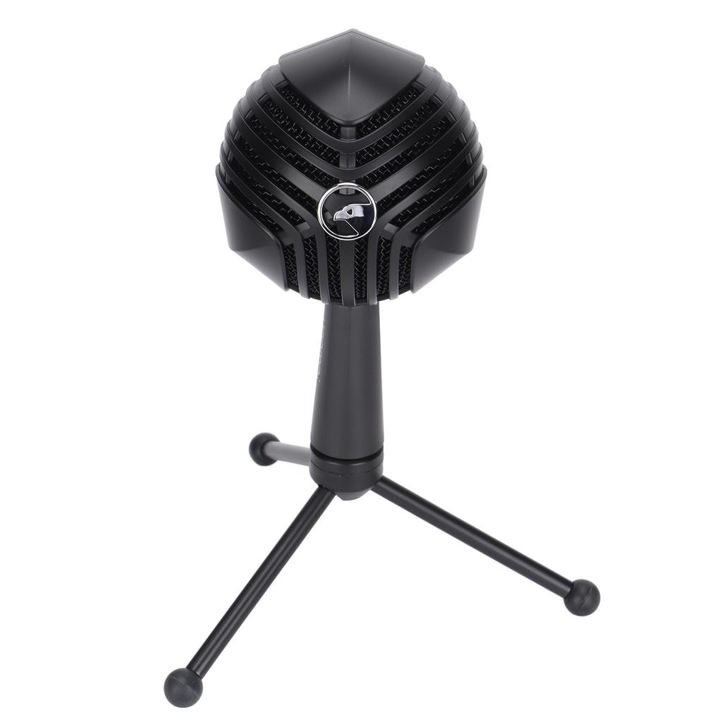 Schneeball-Mikrofon USB Integriert o-Karte Verstellbarer Winkel Abnehmbarer Halter Gaming-Mikrofon