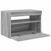 Vidaxl Szafka Pod Tv Z Oświetleniem Led, Szary Dąb Sonoma, 60X35X40 Cm