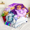 Fantasy Aph-mau Katze Traumlandschaft 8-Rahmen für Reisen, Camping, Freizeit Leichter tragbarer Regenschirm, Unverzichtbar für jede Familie Feiertage Geburtstagsgeschenk