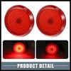Rear Bumper Reflector Fog Brake Tail Light 81910-02040 8191002040 Red LED for Toyota Corolla 2009-2010 Plastic Red Lens (Set of 2) Durable Material