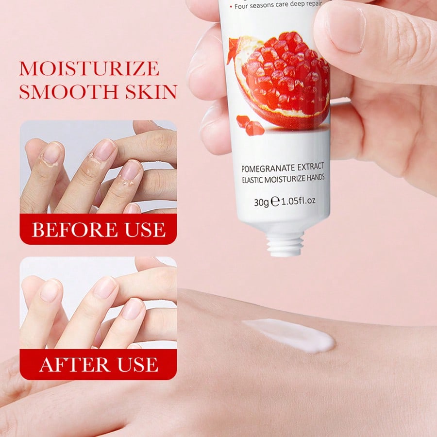 1PC Pomegranate Moisturizing And Brightening Hand Cream, Hydrating And Refreshing,Nourish Soft Hand