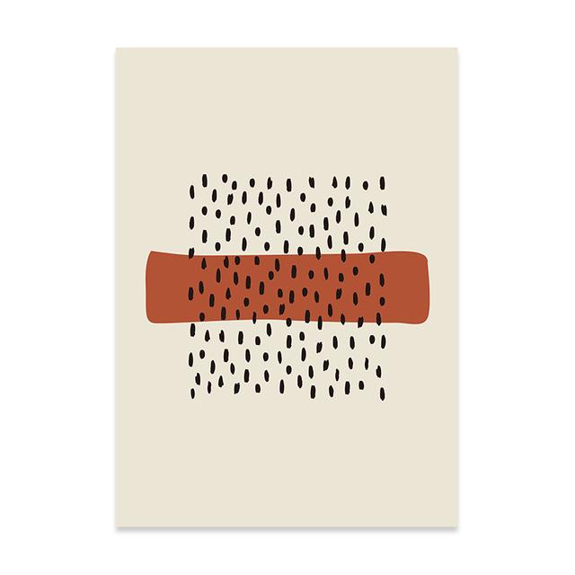 

Минималистичные абстрактные бежевые черные точки, интерьерные картины, принты, настенные художественные картины на холсте, геометрический постер для декора гостиной 21*30cm