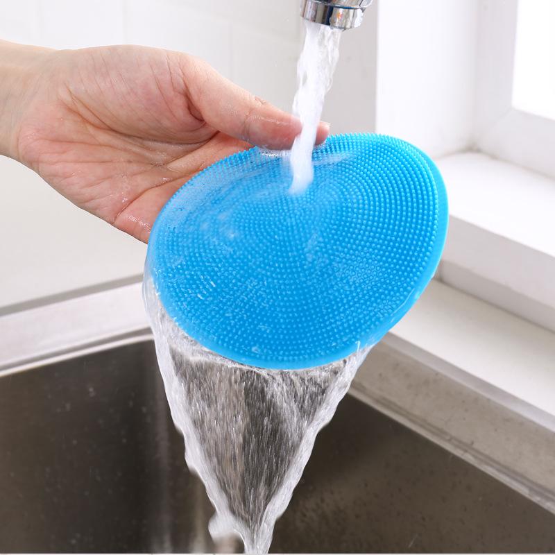 Silicone Dishwashing Brush for Cleaning, Thickened Dishwashing Cloth for Cleaning and Stain Removal, and Kitchen Cloth for Wiping