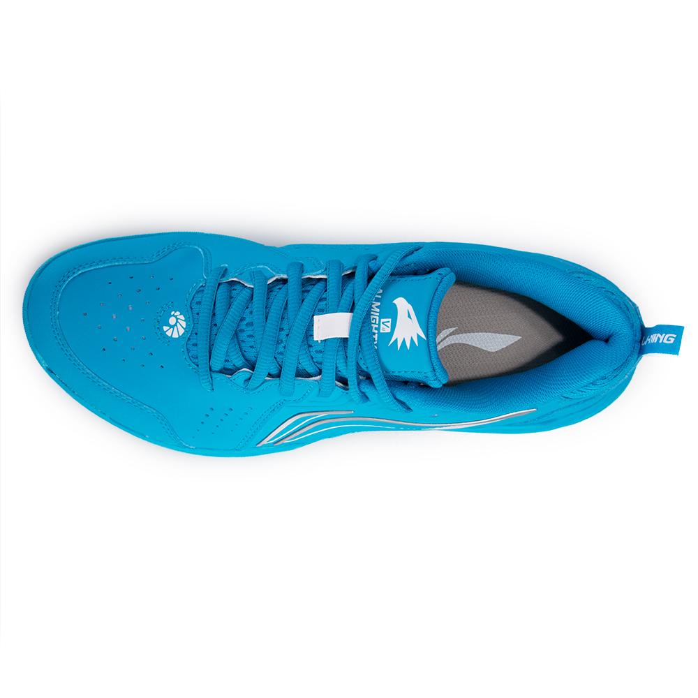 Li Ning Flying Eagle Seamless Sports Wear Resistant Waterproof Breathable Low Top Badminton Shoes Unisex sneaker Blue AYTU001-4