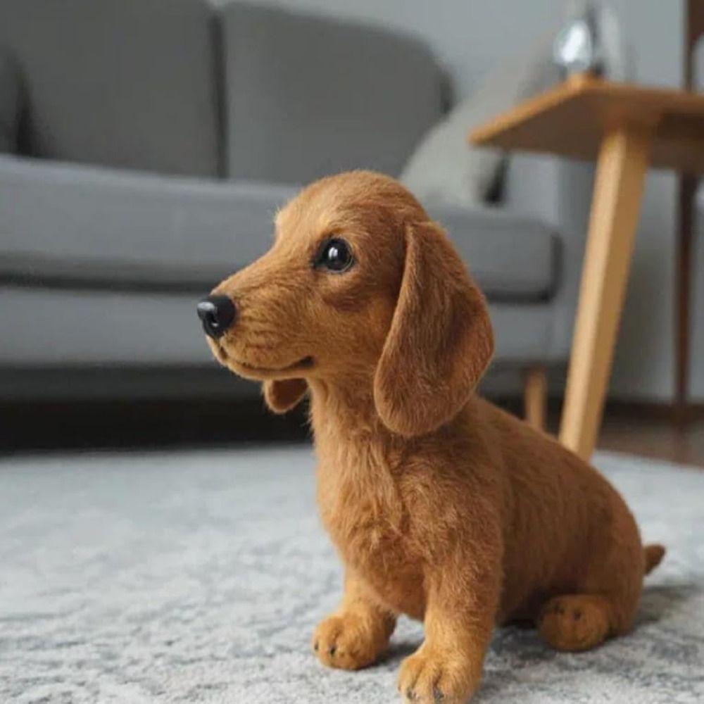 Mimics Natural Movement Dog Plush Toy Soft Mimic Plush Plush Pillow  for Emotional Support