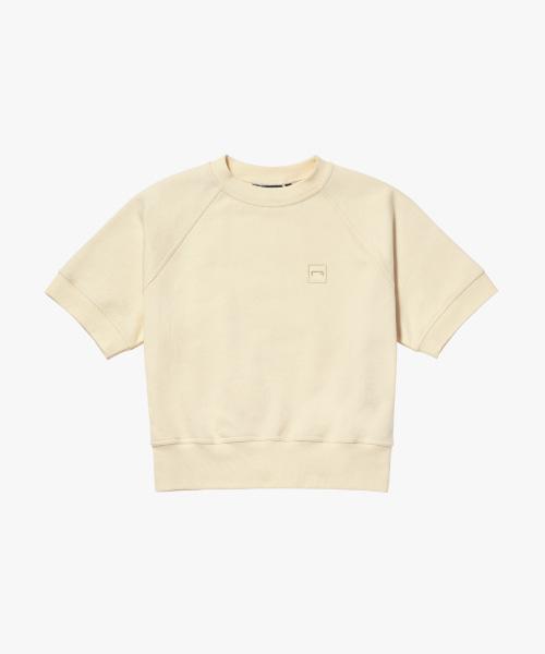 GOALSTUDIO Womens Cropped Sweat-Light Yellow