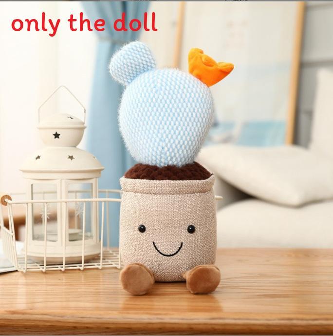 Plush Succulent Plant Series Tulip Plush Toy With Cartoon Design For Living Room Decor