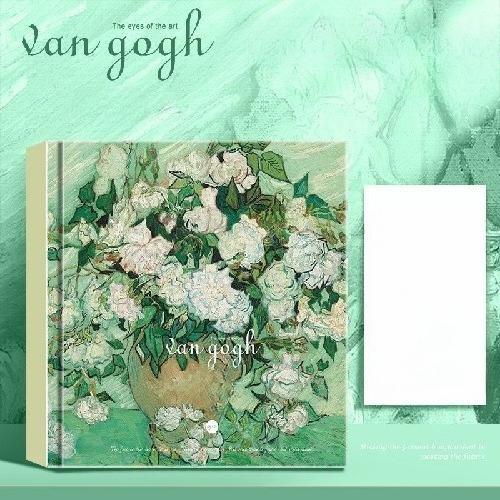 Hardcover Thickened Hard Surface Square Sketch Book Sketch Book Van Gogh Oil Painting Hand-painted Book Blank Book for Art Students
