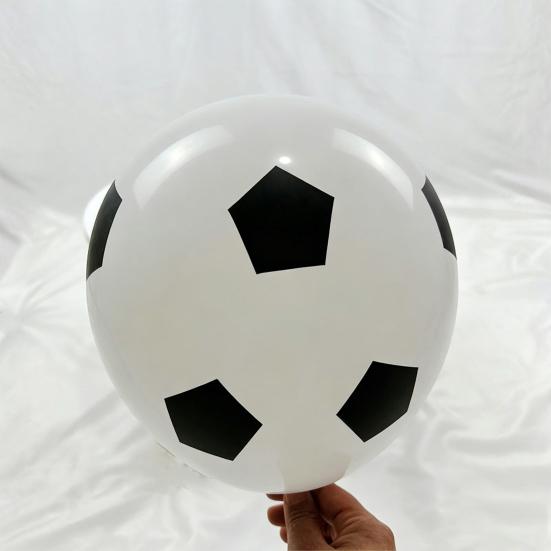 36 Inch Football Balloons, Explosion-Proof Latex Soccer Print Party Balloons, Sports Theme Decor for Game Day, Fan Party Supplies