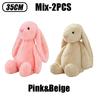 35cm Stuffed Long Ear Rabbit Soft Plush Toy Cute Bunny Cartoon Animal Sleeping Doll Kids Baby Soothing Doll Birthday Easter Gift