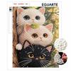 Pearl Painting Handmade DIY 5D Pearl Cat Animal Flower Pattern Decorative Hanging Painting