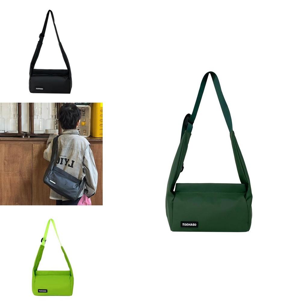 Trendy Korean Style Unisex Kids Canvas Bag With Breathable Nylon Material For Daily Use