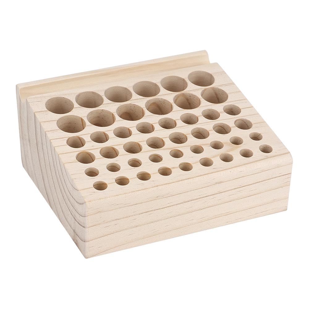 1pc Wooden Storage Rack, Professional Storage Frame for Storing Leather Punch &Cutting &Stamping Tool& Sewing Hand-Stitched Tool