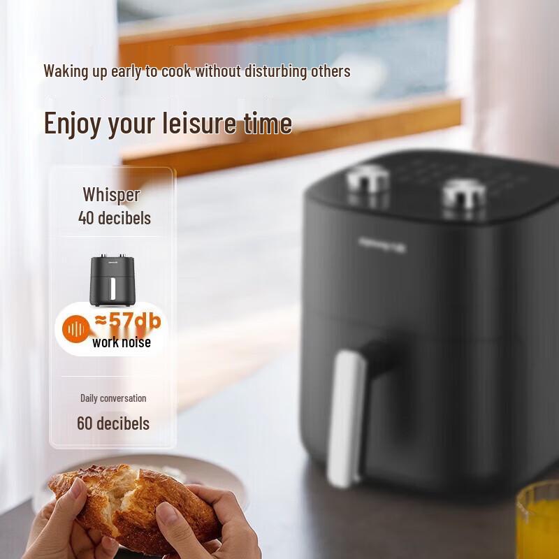 Joyoung No-Flip 5L Air Fryer CN plug (adapter included)