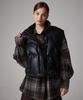 Awesome Studio Faux Leather Padded Vest Black