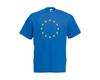 Dorośli Gwiazdy Flagi Eu UE Europa Unia Europejska Unisex Niebieska Koszulka