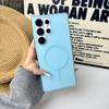 Translucent Matte PC Phone Case For Samsung Galaxy S26 S25 Ultra S24 S23 Ultra Magnetic For Magsafe Wireless Charge Shockproof Cover