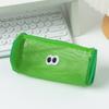 Nylon Cute Pencil Bag With Mesh Design And Spacious Storage For Gift School