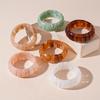Wide Rectangle Irregular Wide Bracelet Bohemian Retro Hand Ring Acrylic Bangle  Lady Girls