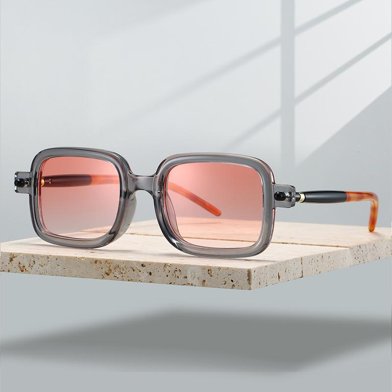 Punk Square Sunglasses Men Fashion Vintage Candy Color Rim Outdoor Shades Women Trendy Brand Design Casual Sun Glasses