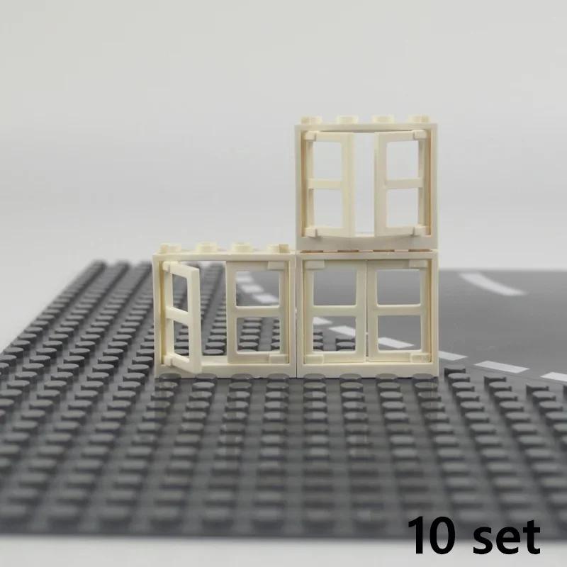 City Friends MOC Tür Fenster Bausteine Zaun Treppen Leiter Burg Garten Haus Wand Zubehör Baustein Leduo Spielzeug