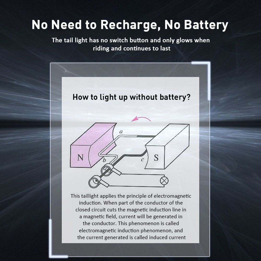 Induction Bike Seatpost Taillights Bicycle Lights Taillights Bike Rear Light Safety Warning Lamp