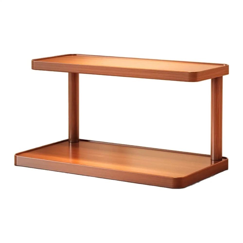 

Freestanding Wooden Storage Rack Easy Access Tabletop Cup Holder Office Desk 30cm