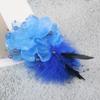 Waterproof Feather Corsage Pin Synthetic Fabric Texture Quick Attach Clip Perfect for Outdoor Weddings Business Occasion