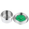 i Cafilas [LFG001] Reusable Coffee Capsule Filter Refillable Crema Maker Cups Pods Stainless Steel Coffee Capsule for CAPRISTA Espresso Espressotoria