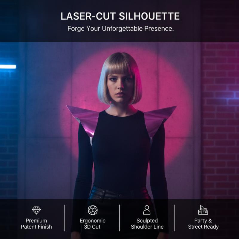 1Pair Laser Flying Shoulder Vest Women Jazz Shoulder Pads Nightclub Dj Ds Stage Performance Accessories Pole Dance Outfit