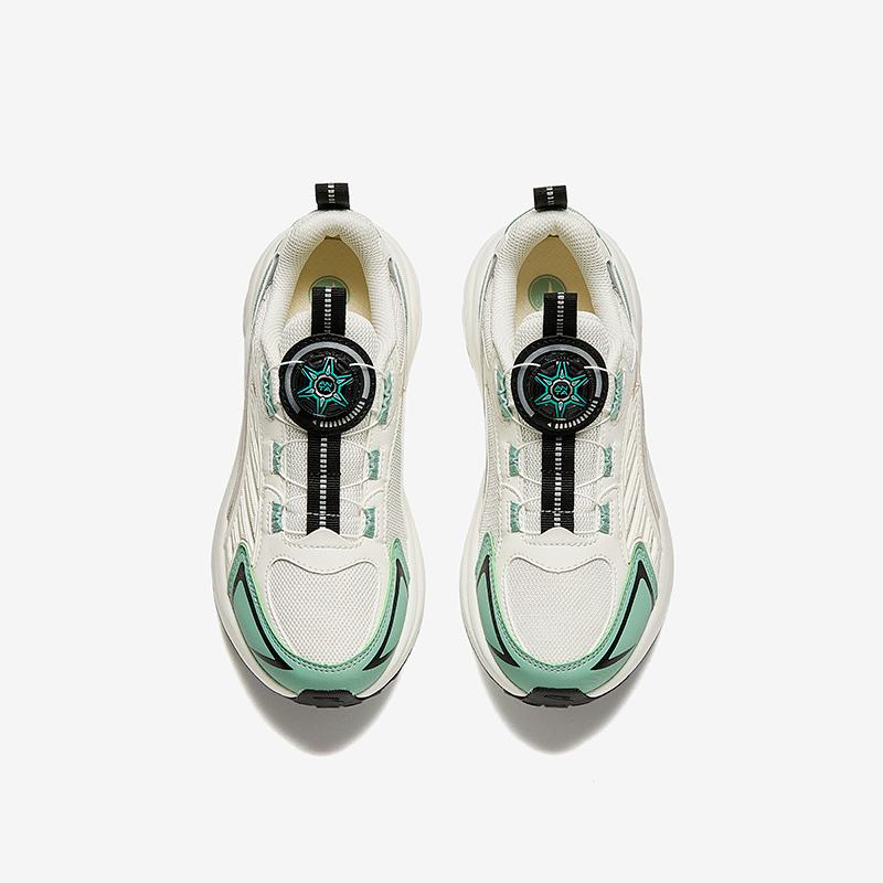 Anta Kids Exploration Synthetic Leather Trendy Versatile Fitness Test Non-Slip Shock Absorption Low-Top Running Shoes Kids Running Shoes A12435528-3