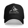 Pure Color Dad Hats Matterhorn Alps GPS Switzerland Men's Hat Sun Visor Baseball Caps Mountain Climber Peaked Cap