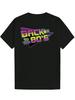 Retro 80s Graphic T-shirt - Black Casual Short Sleeve Tee with Neon "BACK To THE 80'S" Print